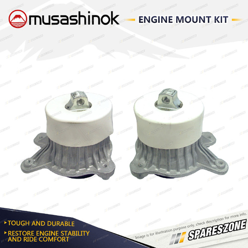 Front LH + Front RH Engine Mount Kit for Mercedes Benz C63 AMG S205 W205 4.0L