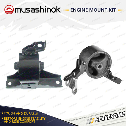 Musashinok LH + RH Engine Mount Kit for Mitsubishi Lancer CJ EVO X 2.0L 4Cyl AWD