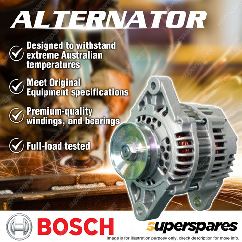 Bosch Alternator for Nissan Navara D21 2.4L 4 Cyl Petrol - KA24E SOHC