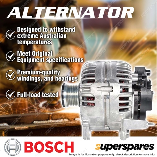 Bosch Alternator for Audi A1 8X 1.2L CBZA 63KW With Start-Stop function