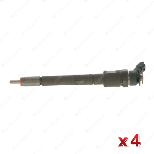 4 x Bosch Common Rail Injectors for Citroen C4 HDi EGS 1.6L DV6TED4 I4 16V 06-11
