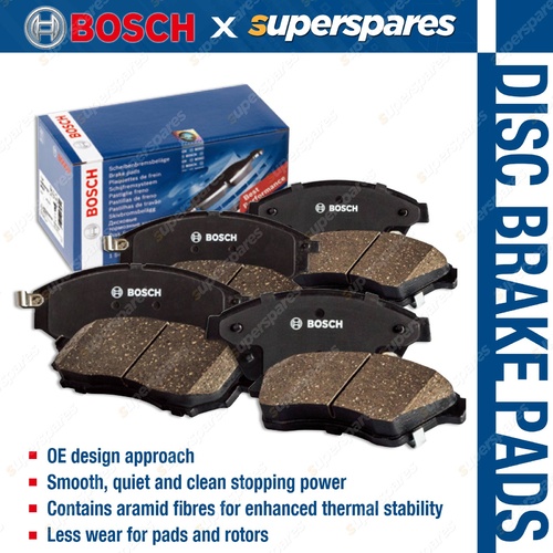 8x Front + Rear Ceramic Bosch Disc Brake Pads for Nissan Patrol GU 4.2 91kw SUV