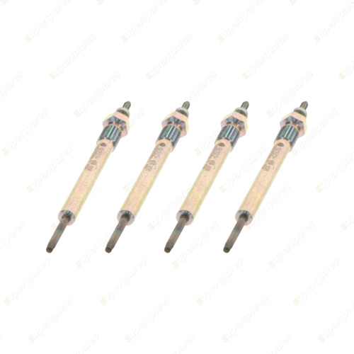 4 x Bosch Glow Plugs for Hyundai H1 Iload iMAX TQ 2.5L I4 16V DOHC 2007-2021