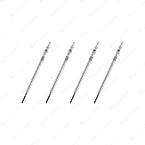 4 x Bosch Glow Plugs for Suzuki Grand Vitara JB419 JT 1.9L F9Q I4 Length 91mm