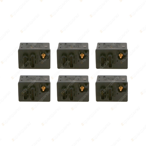 6 x Bosch Glow Plug Relays for Peugeot 407 6C 6D SW 6E 2.7L HDi 2005-2009