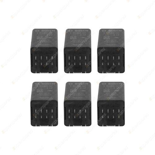 6 x Bosch Glow Plug Relays for Porsche Cayenne 92A 3.0L M05.9E V6 24V 10-11