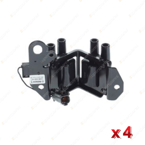 4 x Bosch Ignition Coils for Hyundai Accent GLS L LS Getz TB 1.3L 1.5L I4 99-05