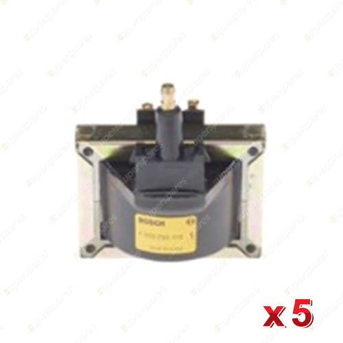 5 x Bosch Ignition Coils for Volvo 850 2.0L B5204F I5 20V Sedan Wagon 1991-1996