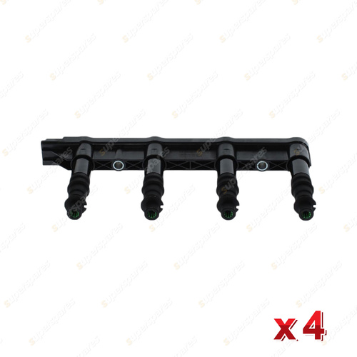 4 x Bosch Ignition Coils for Peugeot 207 1.4L TU3A I4 8v SOHC CARB FWD Hatchback