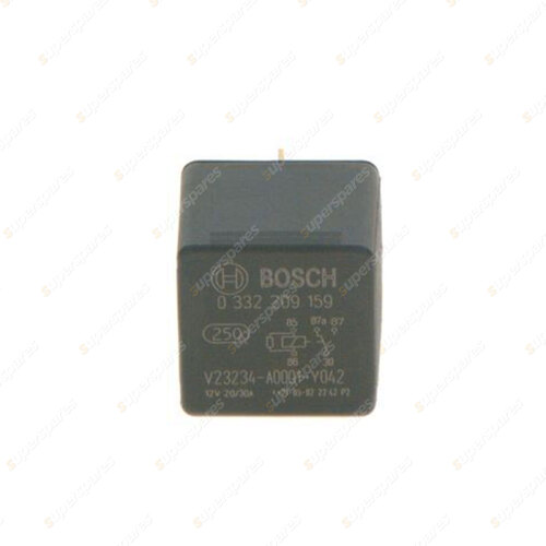 Bosch Mini Relay 0986332053 - 96 Ohm Rated Current 30A Voltage 12V