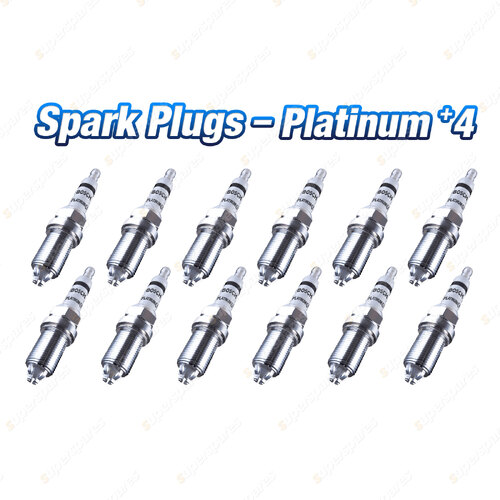 12 x Bosch Platinum +4 Spark Plugs for Rolls-Royce Park Ward Phantom RR1 RR3