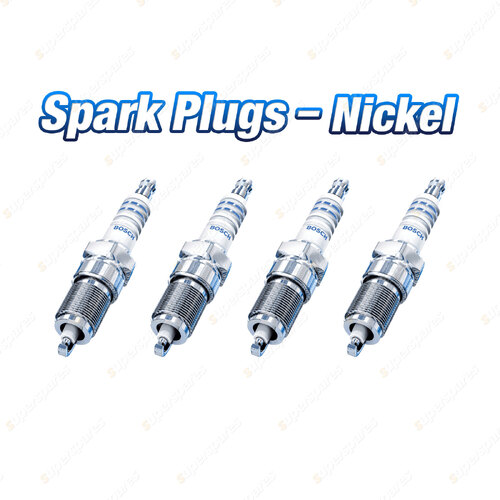 4 x Bosch Nickel Spark Plugs for Ford Festiva WB WF Laser KJ KN KQ KE KF KH KQ