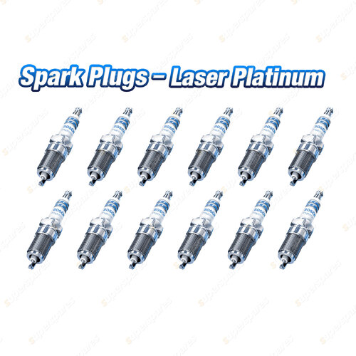 12 x Bosch Laser Platinum Spark Plugs for Mercedes Benz CL 600 140 6.0L 12Cyl