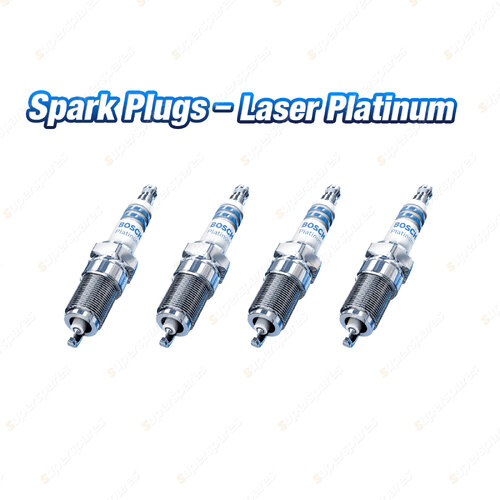 4 x Bosch Laser Platinum Spark Plugs for Nissan Pintara R31 U12 Skyline 4Cyl