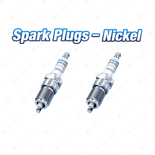 2 x Bosch Nickel Spark Plugs for Daihatsu Cuore Handi Van L60V 2Cyl 0.5L