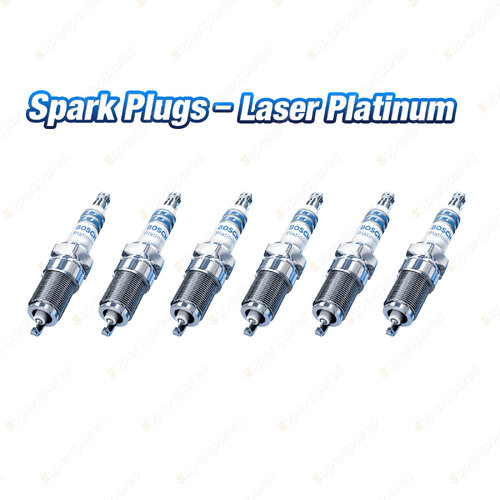 6 Bosch Laser Platinum Spark Plugs for Nissan Datsun 240K Patrol Y60 61 Skyline