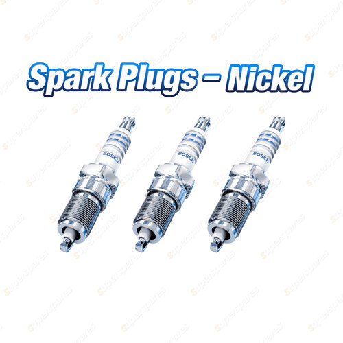 3 x Bosch Nickel Spark Plugs for Suzuki Wagon R+ EM 3Cyl 1L 10/1996-05/2000
