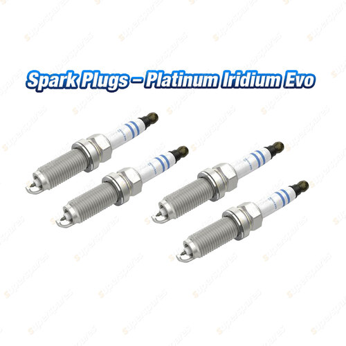 4 x Bosch Platinum Iridium Evo Spark Plugs for Honda Accord CV CV1 CV3 I4 16v