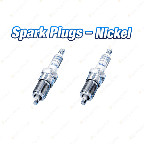 2 x Bosch Nickel Spark Plugs for Moto Morini 350 K2 500 SEI-V Sport Klassik