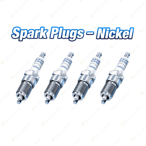 4 x Bosch Nickel Spark Plugs for Fiat 1500/2300 118 1.5L 115B1000 55kW 1963-970