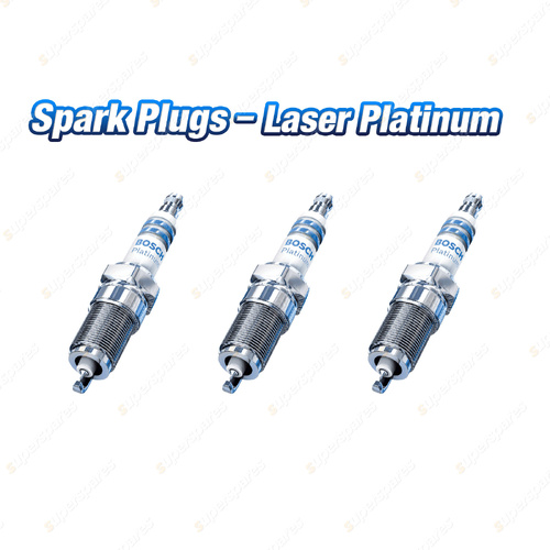 3 x Bosch Laser Platinum Spark Plugs for Suzuki Cappuccino EA11 EA21 0.7L 92-98
