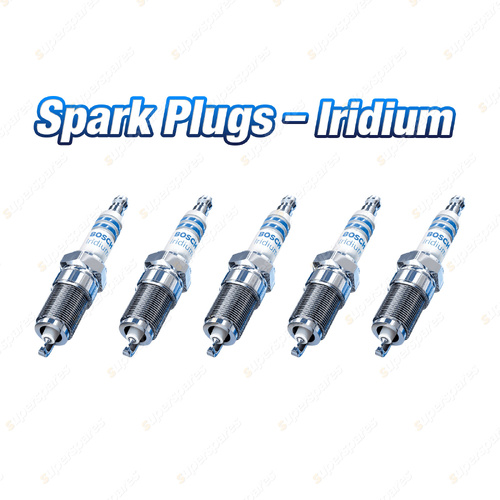 5 x Bosch Iridium Spark Plugs for VW Golf MKIV 1J1 Passat 3B3 3B6 Bora 1J2 2.3L