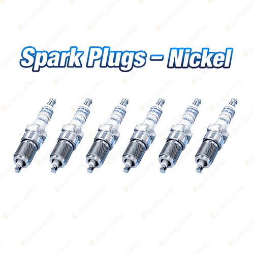6 x Bosch Nickel Spark Plugs for Porsche 911 Carrera Boxster S 996 986