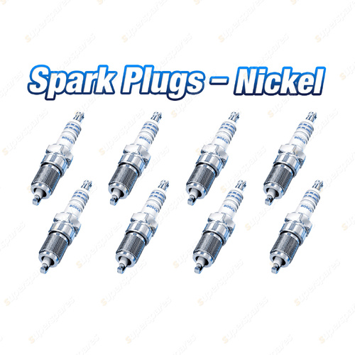 8x Bosch Nickel Spark Plugs for Porsche Cayenne S 9PA 8Cyl 4.5L 09/2002-01/2007