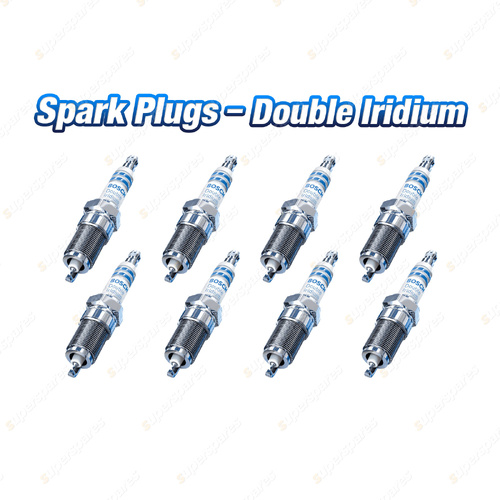 8 x Bosch Double Iridium Spark Plugs for Mercedes Benz G63 463 GLE63 166 292 217