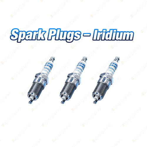 3 x Bosch Iridium Spark Plugs for Ford EcoSport JK8 Fiesta JA8 JR8 WZ 1.0L 3Cyl