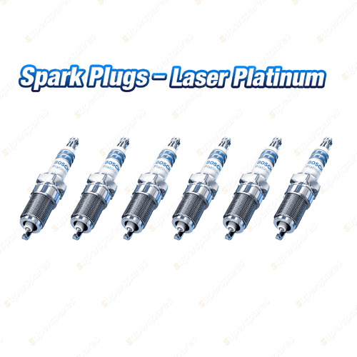 6 x Bosch Laser Platinum Spark Plugs for Volvo 960 V90 2.9L 3.0L 6Cyl 1991-1998