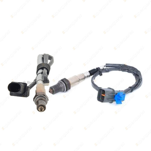 2 x Genuine Bosch Oxygen Lambda Sensors for Hyundai Accent Iv Sedan Rb