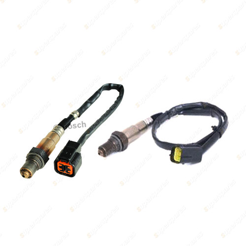 2 x Genuine Bosch Oxygen Lambda Sensors for Hyundai I30 Wagon FD 2.0L 105KW