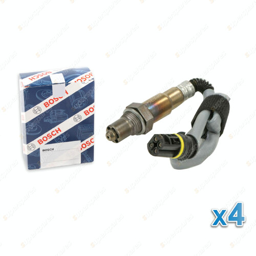 4 x Bosch Pre-Cat O2 Lambda Sensors for Mercedes Benz S600 S600L W220 5.8L 270KW