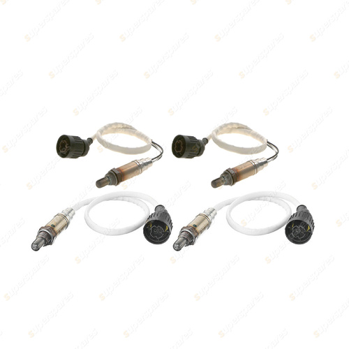 4 x Bosch Oxygen Lambda Sensors Pre & Post L & R for BMW M3 E36 3.0L S50B30 I6