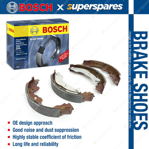 4Pcs Rear Bosch Brake Shoes for Volkswagen Amarok 2H S1 S6 S7 2.0L 3.0L 2010-On