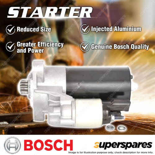 Bosch Starter Motor for Audi Q7 4L 3.0L BUG V6 24v DOHC Turbo Direct Inj 171KW