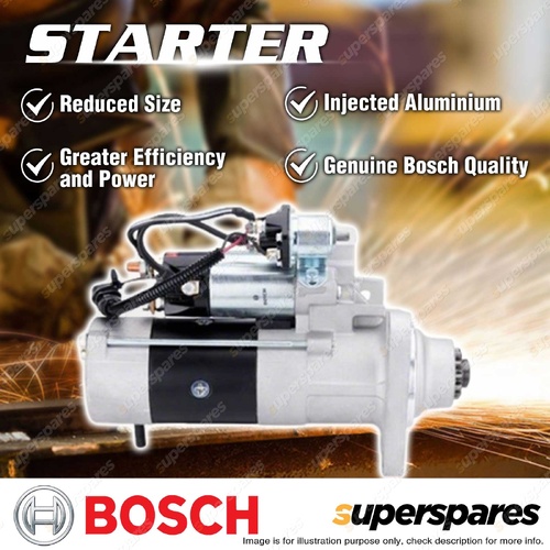 Bosch Starter Motor for Man HX44 IC 19.360 TGA TGS TGX 10.5L 12.4L 206-ON