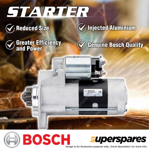 Bosch Starter Motor for Nissan Navara D22 D40 Pathfinder R51 Cabstar F24 2.5L