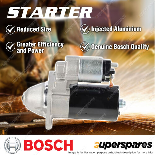 Bosch Starter Motor - 12V 1.1kW Clockwise rotation Pinion Home Position 15mm
