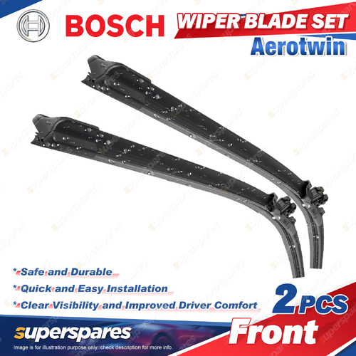2Pcs Bosch Front Aerotwin Wiper Blades for Volvo XC90 2.0L I4 16v AWD 12/2024-On