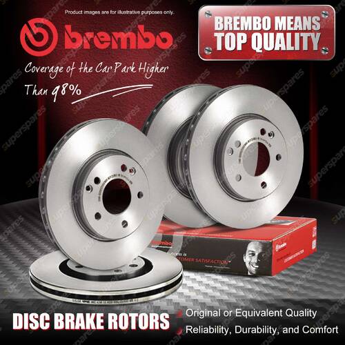4x Brembo Front+Rear Brake Rotors for Acura CL Coupe 3.0L 1996-2000