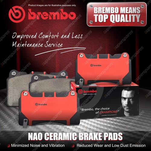 4pcs Front Brembo NAO Ceramic Disc Brake Pads for Subaru Justy 1.0L 51KW 2007-On