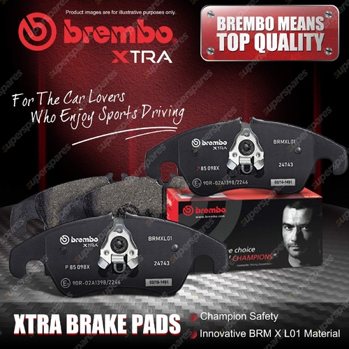 4x Front Brembo Xtra Brake Pads for Skoda Kodiaq NS NV7 Superb 3V 1LA 1LG 1LW
