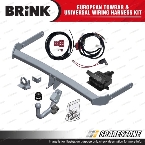 Brink European Towbar & Universal Wiring Harness Kit for VW T-Roc A11 D11 17-On