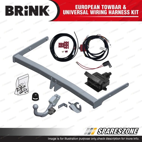 Brink European Towbar & Universal Wiring Harness Kit for Skoda Karoq 07/2017-On