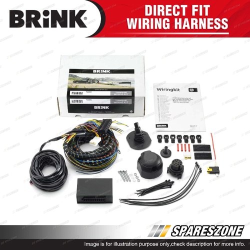 Brink Direct Fit Wiring Harness for Fiat 500X 09/2014-On LED Support