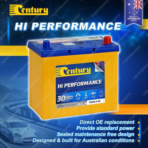Century Hi Performance Battery for Mitsubishi Nimbus 2.4 Petrol FWD MPV 4G64 16V
