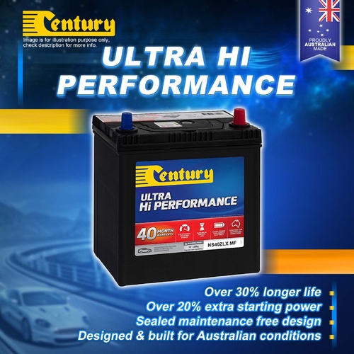 Century Ultra Hi Performance Battery for Holden Cruze YG 1.5 i Petrol Hatch M15A
