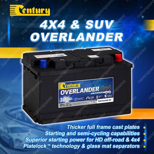 Century Overlander 4X4 MF Battery for Jeep Commander Grand Cherokee